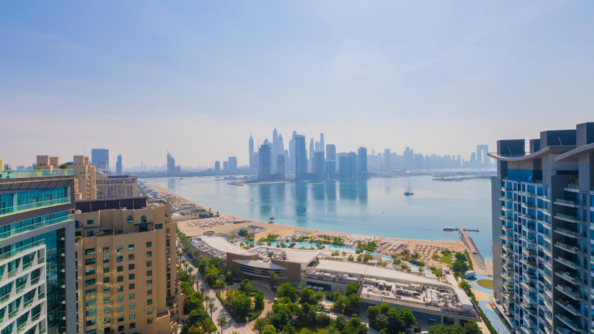 Studio With Pool And Private Beach Access On Palm Jumeirah Dubái Exterior foto