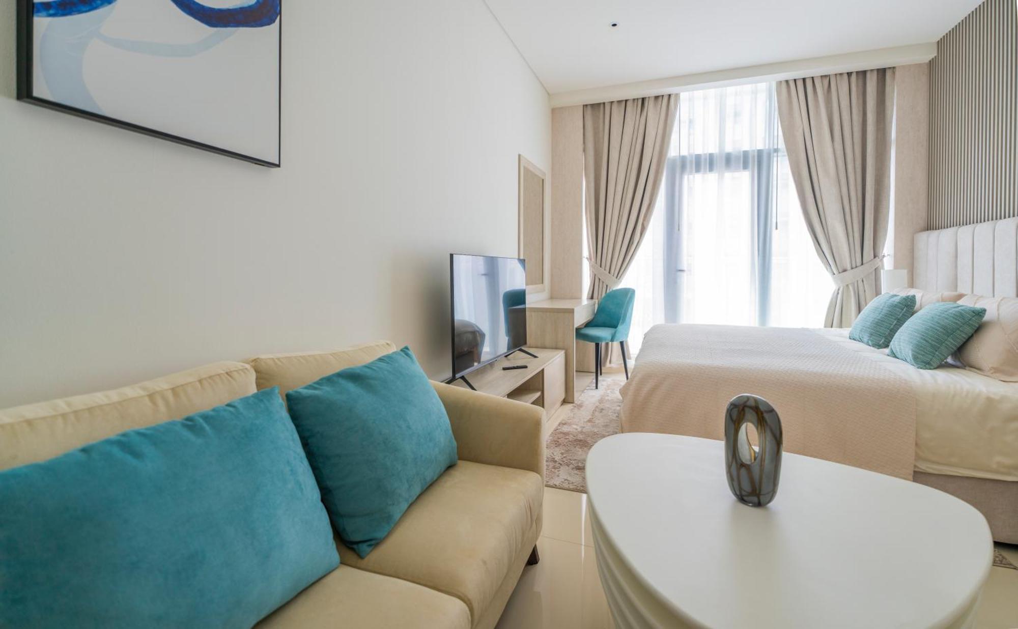 Studio With Pool And Private Beach Access On Palm Jumeirah Dubái Exterior foto